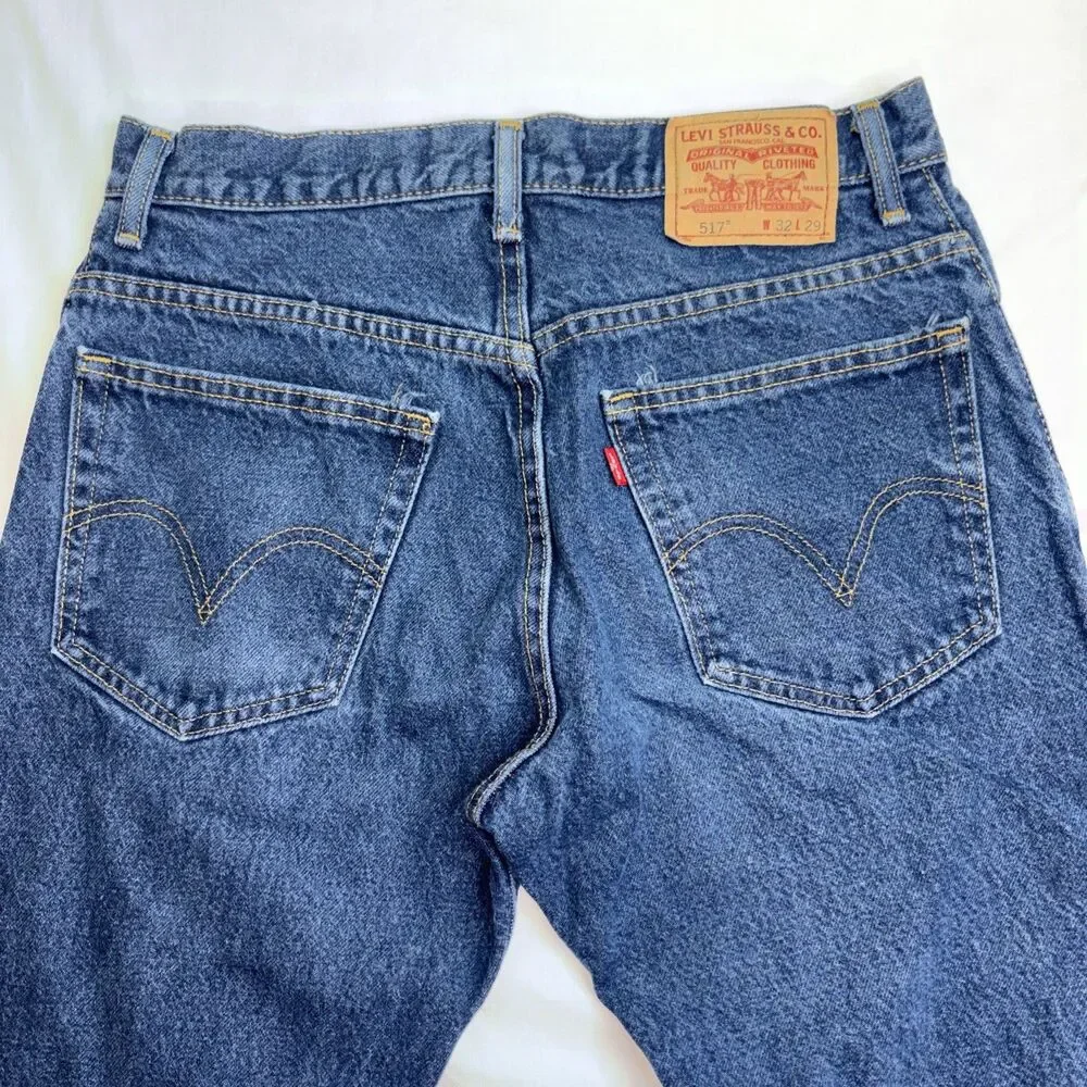 517 Levis Mens Boot Cut Fit Jeans 32x29